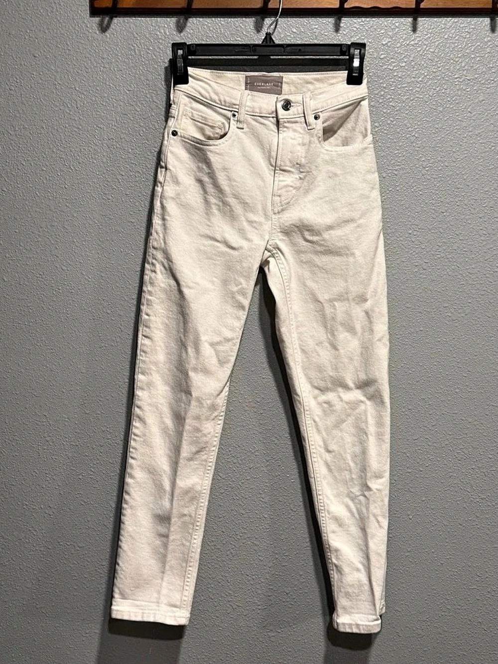 Everlane The Cheeky Jean Crop Skinny Jeans Waist 23 White